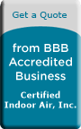 Certified Indoor Air, Inc. is a BBB Accredited Air Quality Service in Raleigh, NC